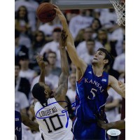 Jeff Withey Kansas Jayhawks Signed 8x10 Glossy Photo JSA Authenticated