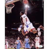 Dorell Wright Miami Heat Signed 8x10 Glossy Photo JSA Authenticated