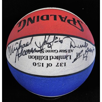 All Star 3-Point Shootout 1989 Participants Signed LE Basketball JSA Authentic
