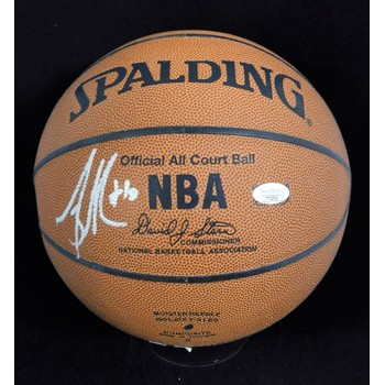 Mike Bibby Signed Spalding All Court Basketball JSA Authenticated