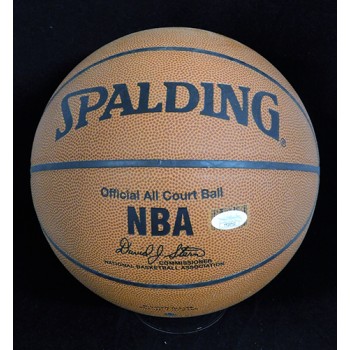 Mike Bibby Signed Spalding All Court Basketball JSA Authenticated