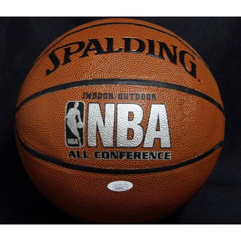 Andrew Bynum Signed Spalding Indoor/Outdoor Basketball JSA Authenticated