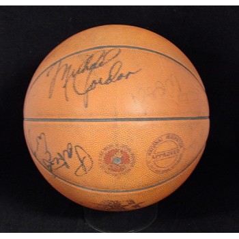 USA 1984 Dream Team Signed Basketball By 12 JSA Authenticated Michael Jordan