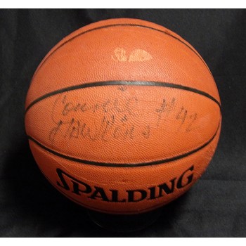 Connie Hawkins Signed Spalding Indoor/Outdoor Basketball JSA Authenticated DMG