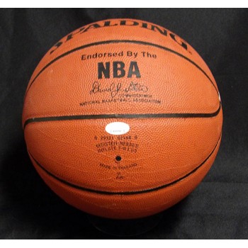 Connie Hawkins Signed Spalding Indoor/Outdoor Basketball JSA Authenticated DMG