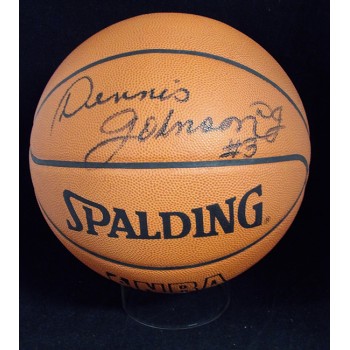 Dennis Johnson Signed Spalding Official Game Basketball JSA Authenticated