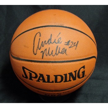 Andre Miller Signed Spalding Indoor/Outdoor Basketball JSA Authenticated