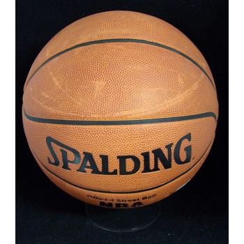 Norm Nixon Signed Spalding Street Basketball JSA Authenticated Scuffing Damage