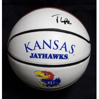 Thomas Robinson Kansas Jayhawks Signed White Panel Basketball JSA Authenticated