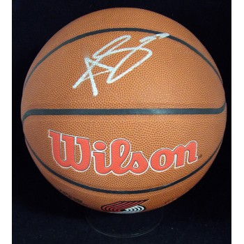 Anfernee Simons Portland Trail Blazers Signed Wilson Basketball JSA Authentic