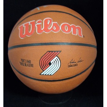 Anfernee Simons Portland Trail Blazers Signed Wilson Basketball JSA Authentic