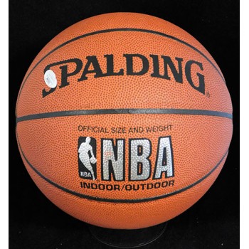 Damon Stoudamire Signed Spalding Indoor/Outdoor Basketball JSA Authenticated