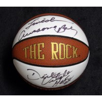 Dick Vitale Signed The Rock Awesome Baby Mini 5" Basketball JSA Authenticated