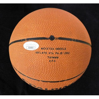 Jerry West and John Havlicek Signed Mini Basketball JSA Authenticated