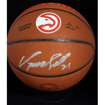 Dominique Wilkins Atlanta Hawks Signed Wilson Basketball JSA Authenticated