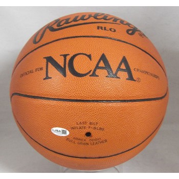 John Wooden Signed Rawlings NCAA Basketball JSA Authenticated Personalized
