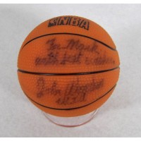 John Wooden UCLA Bruins Signed Mini 3in Toy Basketball JSA Authenticated