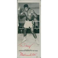 Muhammad Ali Signed Vintage 3.25x8 Matte Photo JSA Authenticated Personalized Muhammad Ali Signed Vintage 3.25x8 Matte Photo JSA Authenticated Personalized