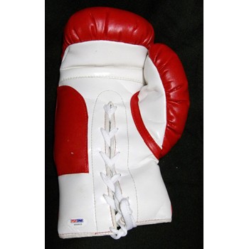 Muhammad Ali Boxer Signed Red Boxing Glove PSA Authenticated