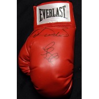 Canelo Alvarez and Liam Smith Signed Red Everlast Boxing Glove JSA Authenticated