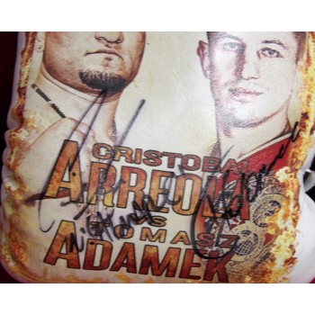 Tomasz Adamek and Chris Arreola Signed Boxing Glove PSA Authenticated