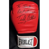 Teddy Atlas Boxer Signed Red Everlast Boxing Glove JSA Authenticated