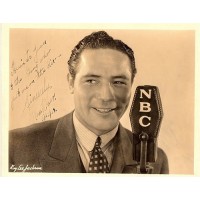Max Baer Boxer Signed Vintage NBC 8x10 B&W Photo JSA Authenticated