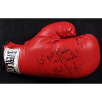 Michael Buffer Announcer Signed Red Everlast Boxing Glove JSA Authenticated DMG