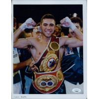 Oscar De La Hoya Boxer Signed 8.5x11 Cardstock Photo JSA Authenticated