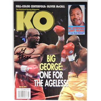 George Foreman Boxer Signed 3/1995 KO Magazine JSA Authenticated