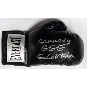 Gennady Golovkin GGG Boxer Signed Black Everlast Boxing Glove PSA Authenticated