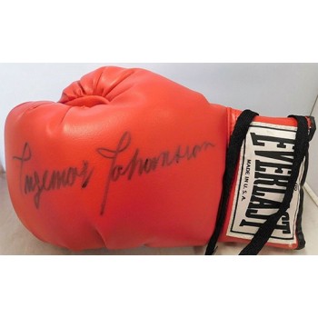 Ingemar Johansson Signed Vintage Red Everlast Boxing Glove JSA Authenticated