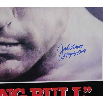 Jake LaMotta Ragging Bull Signed 26.5x39 Poster JSA Authenticated