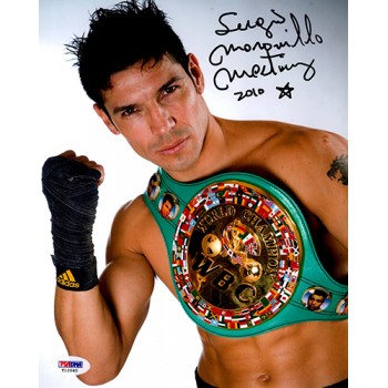 Sergio Martinez Boxer Signed 8x10 Glossy Cardstock Photo PSA Authenticated