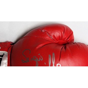 Sergio Martinez Boxer Signed Red Everlast Boxing Glove PSA Authenticated DMG