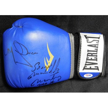 Sergio Martinez Miguel Cotto Boxer Signed Blue Boxing Glove PSA Authenticated