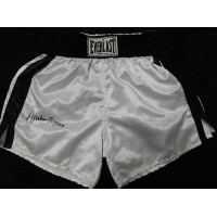 Archie Moore Signed White Everlast Boxing Trunks / Shorts JSA Authenticated