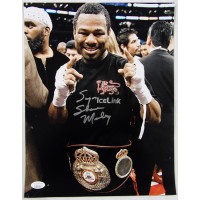 Sugar Shane Mosley Boxer Signed 11x14 Matte Photo JSA Authenticated Kinks