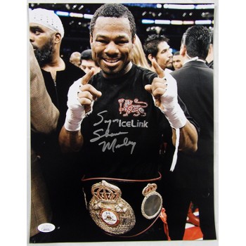 Sugar Shane Mosley Boxer Signed 11x14 Matte Photo JSA Authenticated Kinks