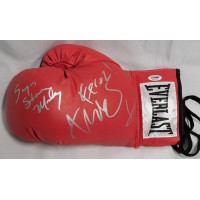 Sugar Shane Mosley and Fernando Vargas Signed Red Boxing Glove PSA Authenticated
