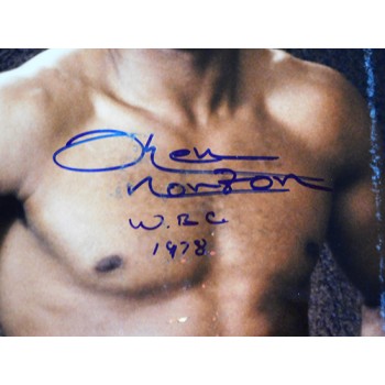 Ken Norton Boxer Signed 16x20 Glossy Photo JSA Authenticated Damaged
