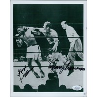 Floyd Patterson and Ingemar Johansson Signed 8x10 Glossy Photo JSA Authenticated