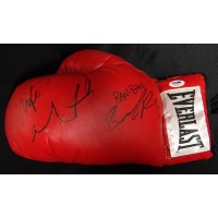Brandon Rios and Mike Alvarado Signed Red Boxing Glove PSA Authenticated DMG