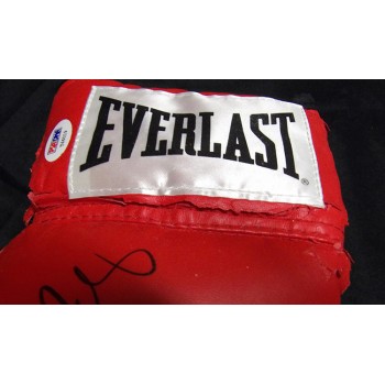 Brandon Rios and Mike Alvarado Signed Red Boxing Glove PSA Authenticated DMG