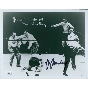 Max Schmeling Boxer Signed 8x10 Glossy Photo JSA Authenticated