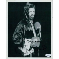 Leon Spinks Boxer Signed 8x10 Cardstock Photo JSA Authenticated