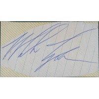 Mike Tyson Boxer Signed 2.25x4 Cut JSA Authenticated Mike Tyson Boxer Signed 2.25x4 Cut JSA Authenticated