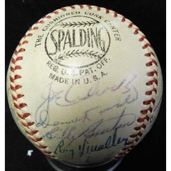 Milwaukee Braves 1954 Team Signed Spalding NL Baseball JSA Authenticated