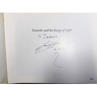 Ansel Adams Signed Yosemite and the Range of Light Softcover Book JSA Authentic