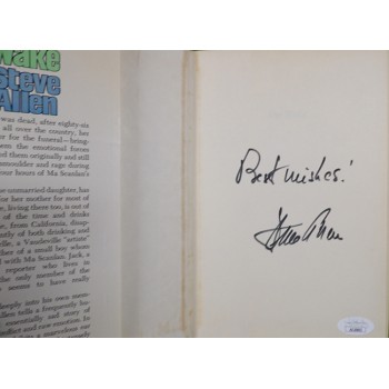 Steve Allen Signed The Wake Hardcover First Edition Book JSA Authenticated